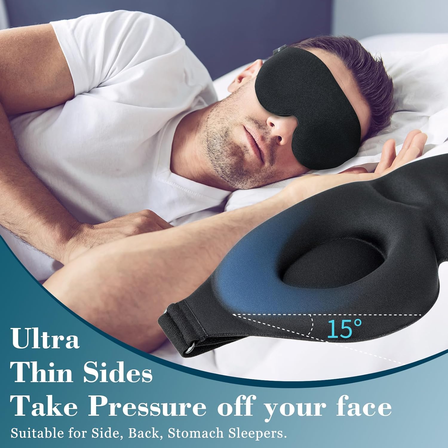 3D Sleep Mask with 100% Blackout + Bonuses